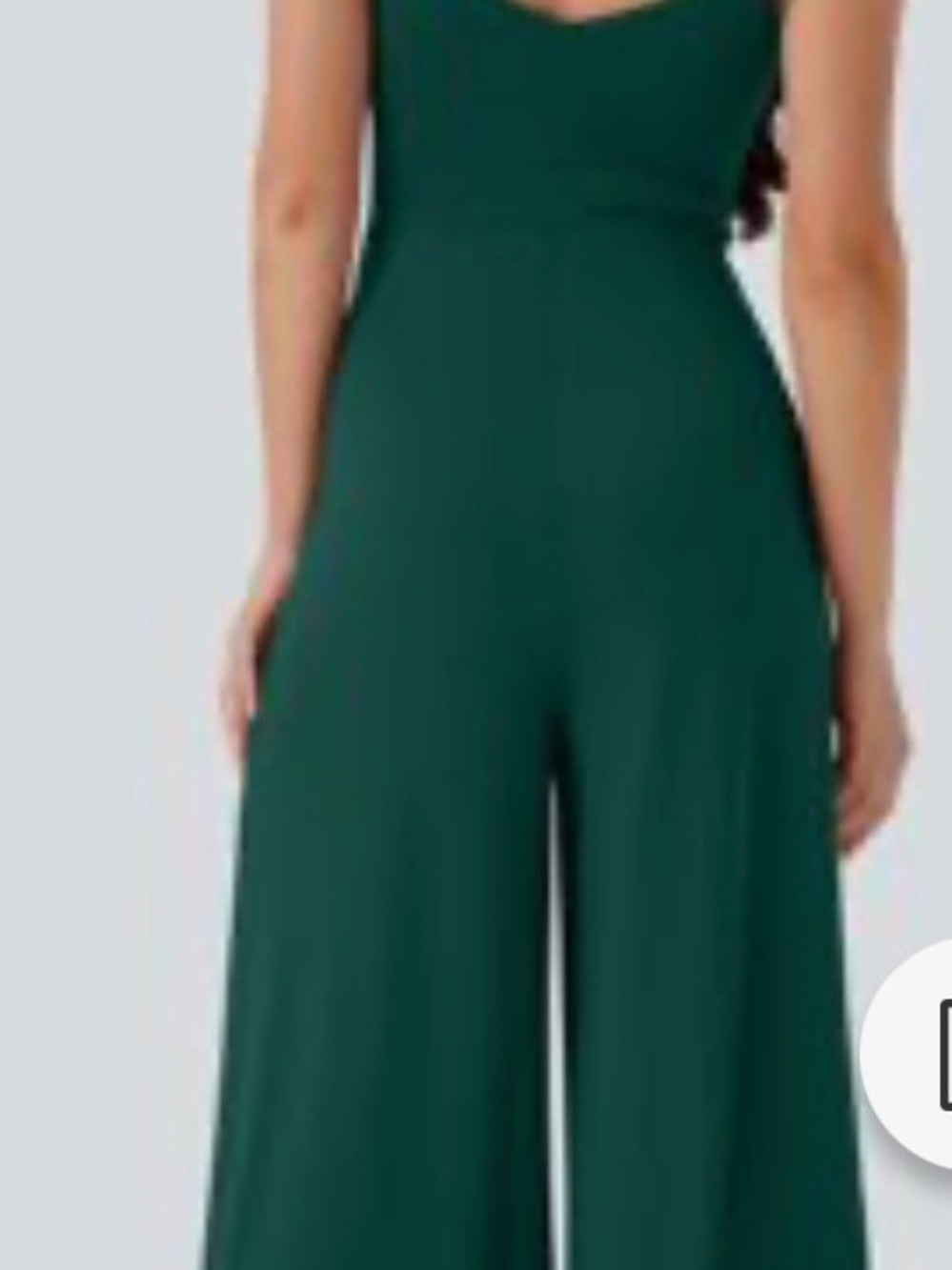 U Back Sleeveless Casual Jumpsuit with Pockets XS - Picture 2 of 4